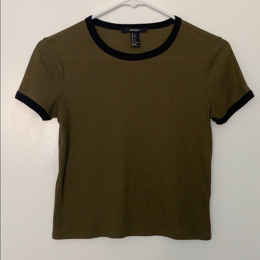 F21 Cropped Crew Neck